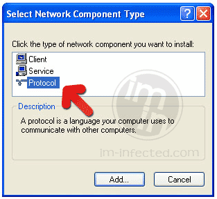 Add TCP LAN protocol Protocol for TCP