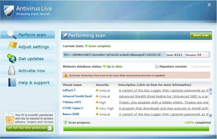 Antivirus Live Antivirus Live Screen Shot