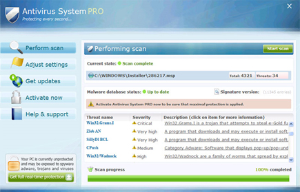 Antivirus System Pro Antivirus System Pro Rogue Program