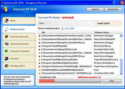 antivirus-xp-2010 Antivirus XP 2010 Screen Shot Image