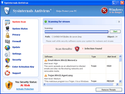 sysinternals_antivirus Sysinternals Antivirus Screen Shot Image