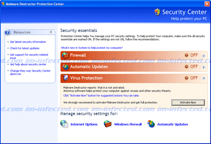 Malware Destructor Protection Center Malware Destructor Protection Center Screen Shot Image