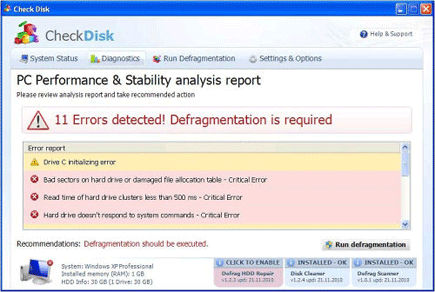 CheckDisk Screen Shot Image of CheckDisk