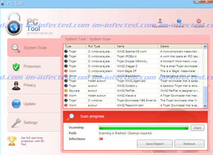 PC Tool 2011 Screen Shot Image of PC Tool 2011
