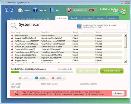AntiVirus System 2011 AntiVirus System 2011 Image