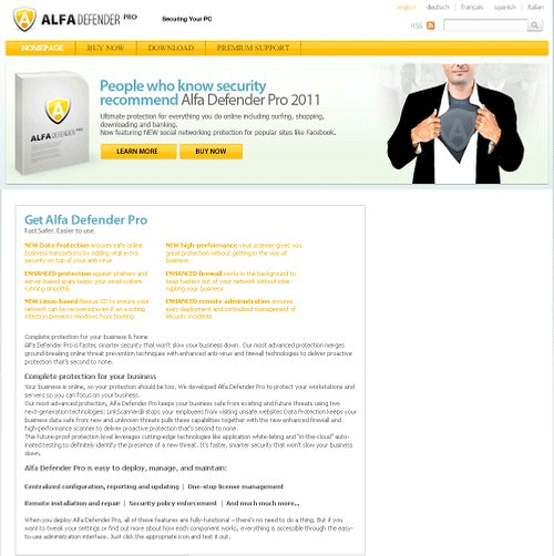 Alfa Defender Alfa Defender Web site