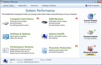 Windows 7 Recovery Windows 7 Recovery Fake Scanner