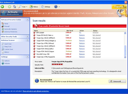 Anti-Malware Lab Anti-Malware Lab Scanner