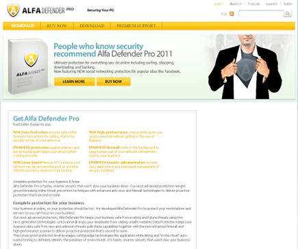 Alfa Defender Pro 2011 Alfa Defender Pro 2011 Scanner