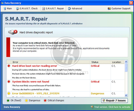 Data Recovery Image of Data Recovery virus