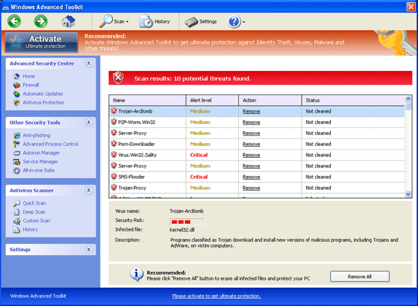 Windows Advanced Toolkit Windows Advanced Toolkit Scanner