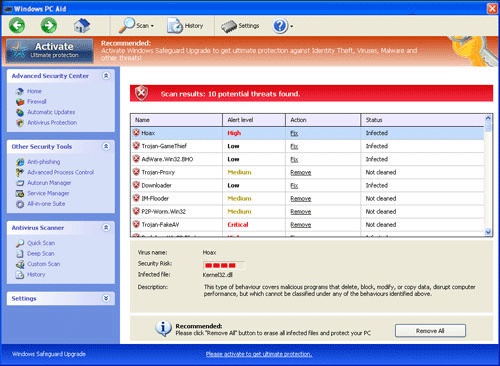 Windows PC Aid Windows PC Aid Scanner