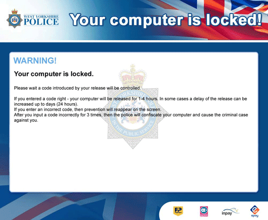 West Yorkshire Police - PC Locked West Yorkshire Police - PC Locked