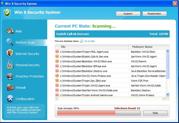 Win 8 Security System Win 8 Security System Scanner