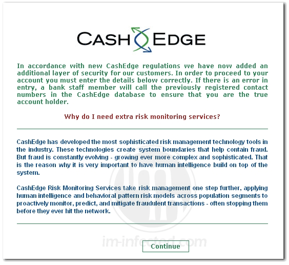 Cash Edge Pop-up Cash Edge Virus