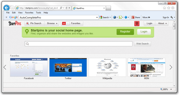 StartPins Hijacker