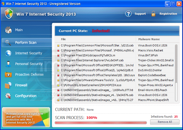 Win 7 Internet Security 2013 Win 7 Internet Security 2013 Malware