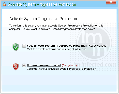 Activate System Progressive Protection Activate System Progressive Protection