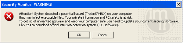 Security Monitor Warning Security Monitor Warning