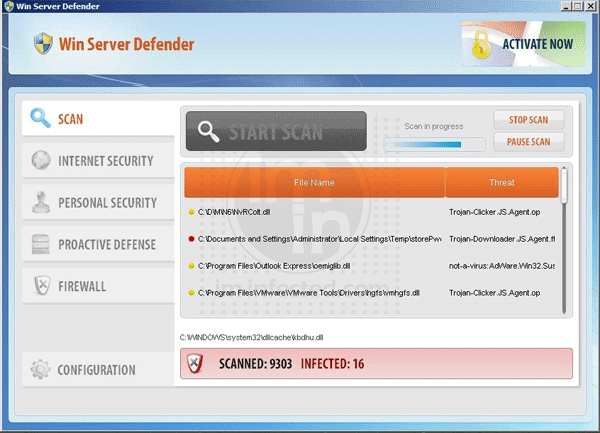 Win Server Defender Virus Win Server Defender