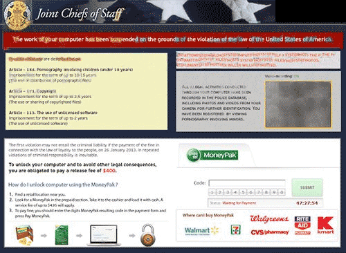 Joint Chief of Staff Virus Joint Chief of Staff Moneypak Scam