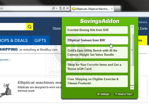 Savings Addon Pop-up Savings Addon