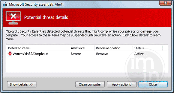 Worm:Win32/Dorpiex.A Worm:Win32/Dorpiex.A
