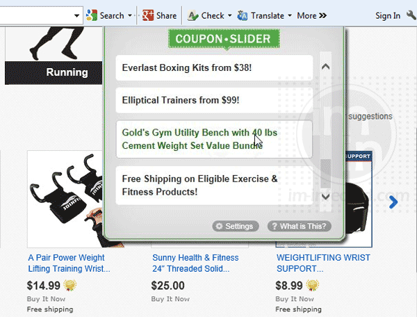 Coupon Slider Pop-up Coupon Slider
