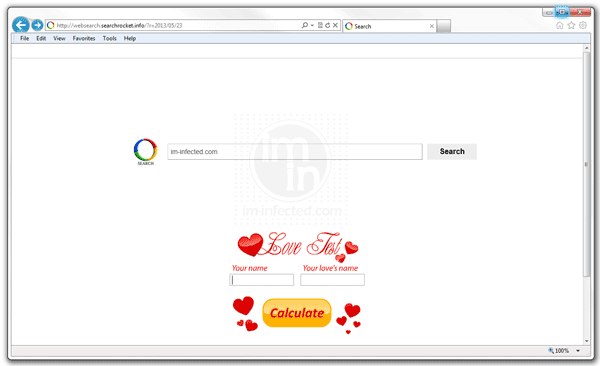 websearch.searchrocket.info Hijacker websearch.searchrocket.info