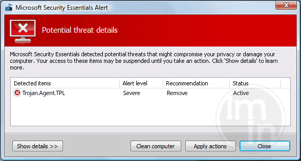 Trojan.Agent.TPL Trojan.Agent.TPL