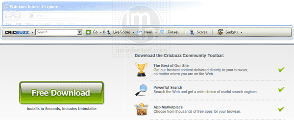CricBuzz Toolbar CricBuzz Toolbar