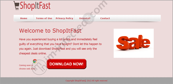 ShopItFast Adware ShopItFast