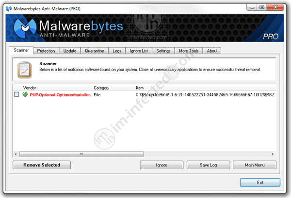 PUP.Optional.OptimumInstaller.A OptimumInstaller
