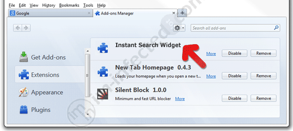 Instant Search Widget Instant Search Widget