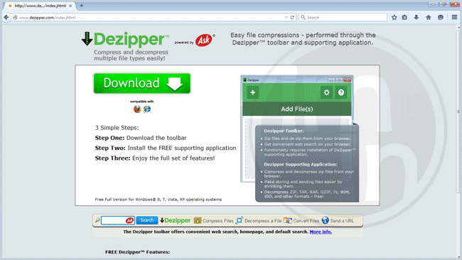 Dezipper Toolbar