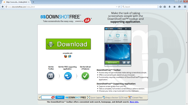 DownShotFree Toolbar