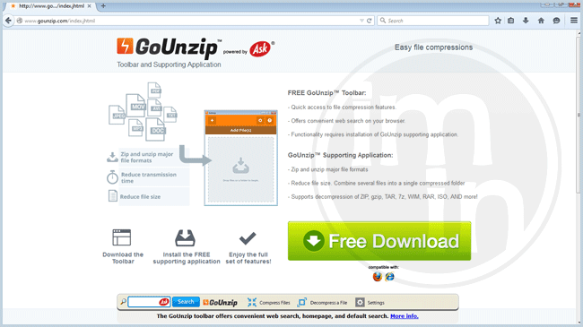 GoUnzip Toolbar