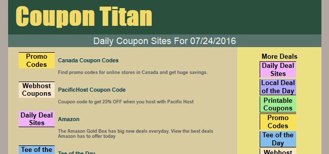 Coupon Titan Coupon Titan