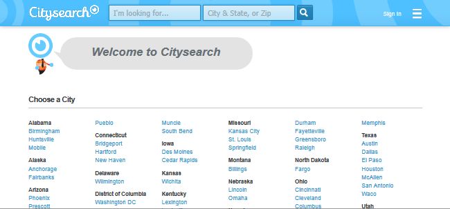 CitySearch CitySearch