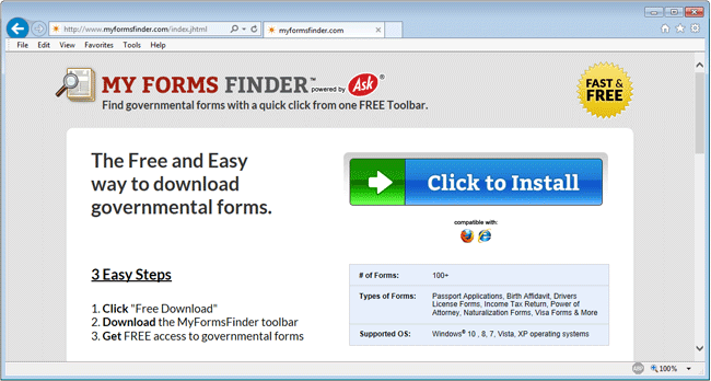 My Forms Finder