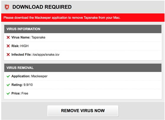 Mac Detected TAPSNAKE infection Mac Detected TAPSNAKE infection