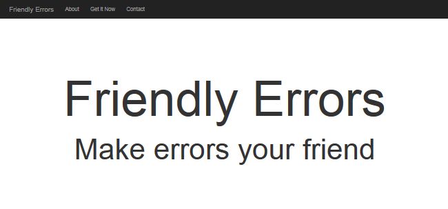 Friendly Errors Friendly Errors