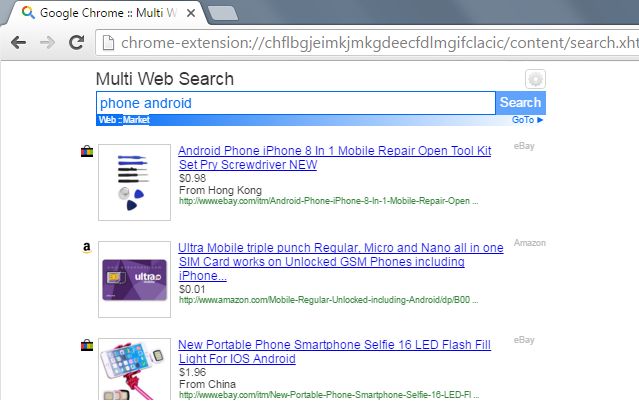 Multi Web Search Multi Web Search