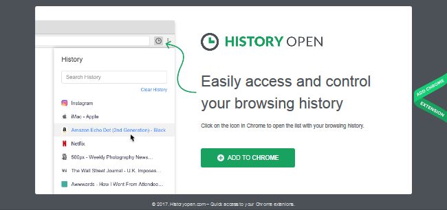 History Open History Open