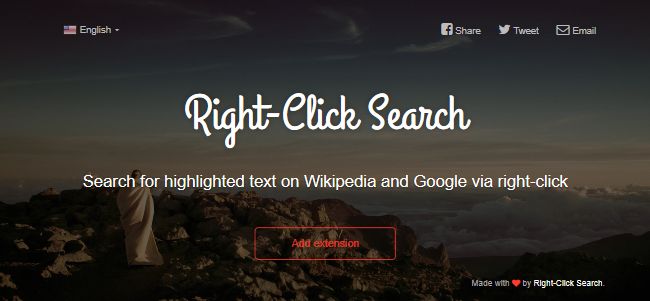 Right-Click Search Right-Click Search