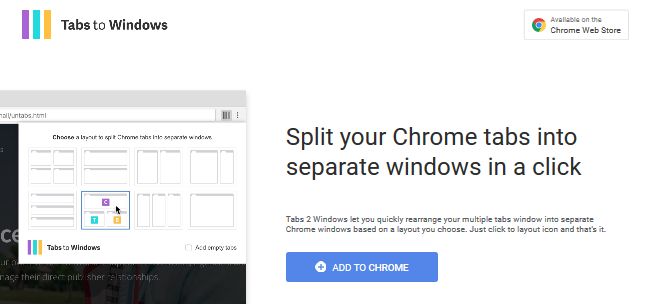 Tabs to Windows Tabs to Windows
