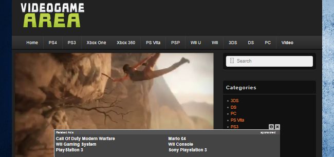 Video Game Area Video Game Area