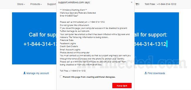 Windowsvirusdetected.xyz Windowsvirusdetected.xyz