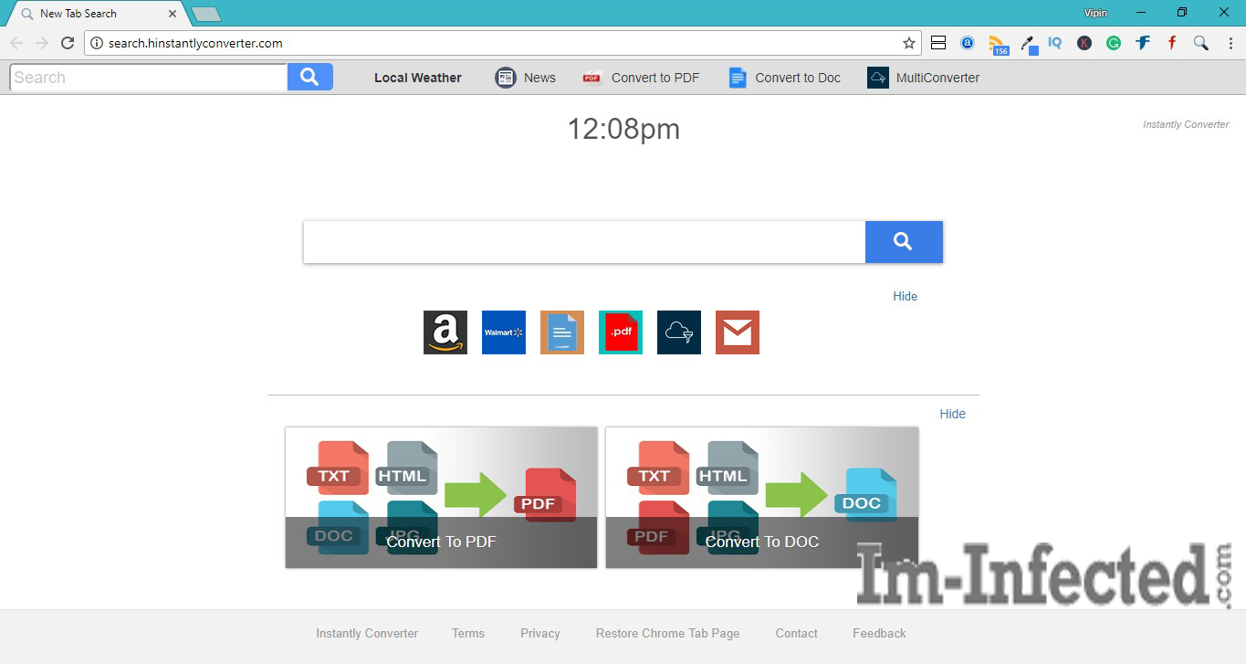 How to Remove Search.hinstantlyconverter.com Hijacker