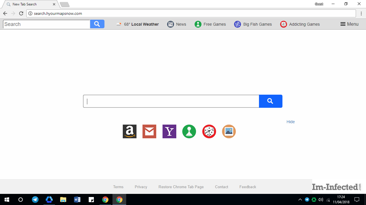 How to get rid of Search.hyourmapsnow.com Virus